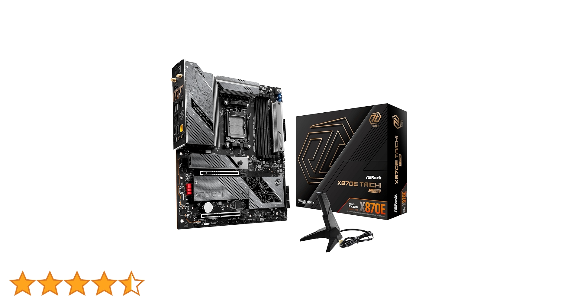 ASRock AMD X870E Taichi Lite Ryzen Socket AM5 DDR5 DIMMs 8200 256